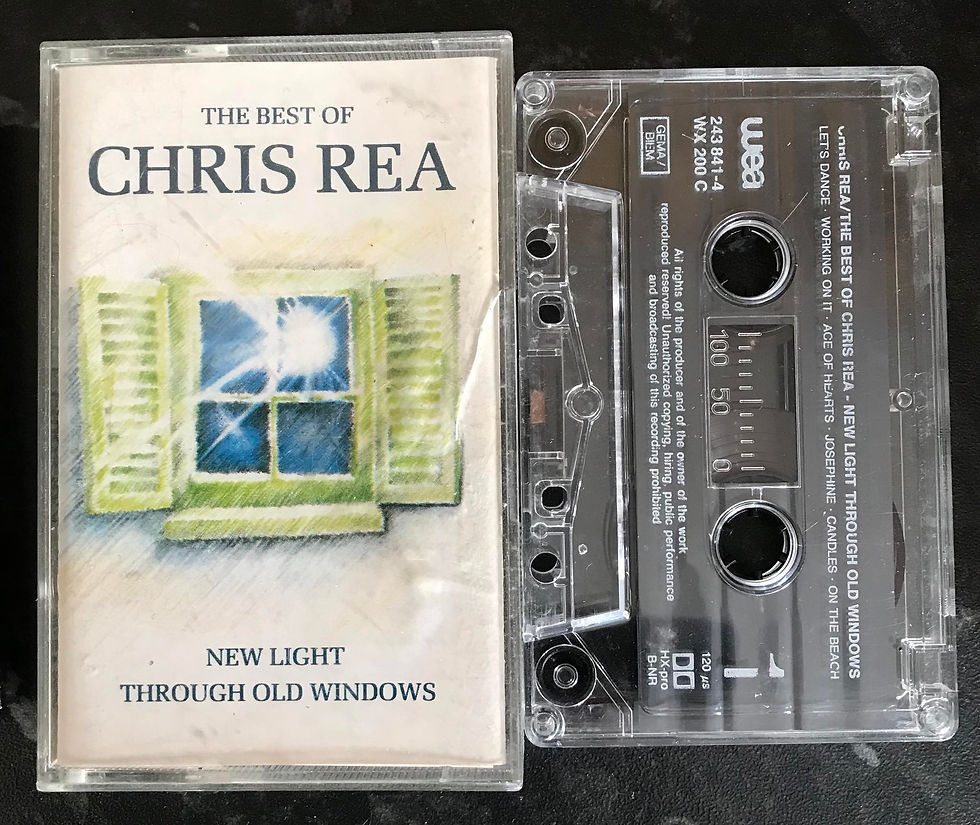 The Best Of Chris Rea Album, New Light Through Old Windows, WEA, 243841-4, WX200C, Vintage Cassette