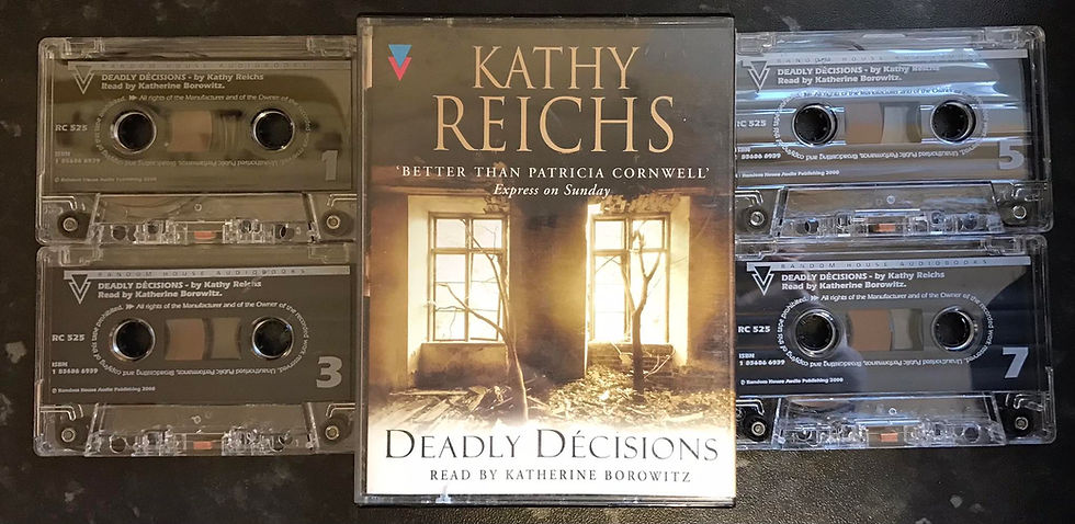 Deadly Decisions Audiobook, Kathy Reichs, rc 525, Random House, Vintage Cassette