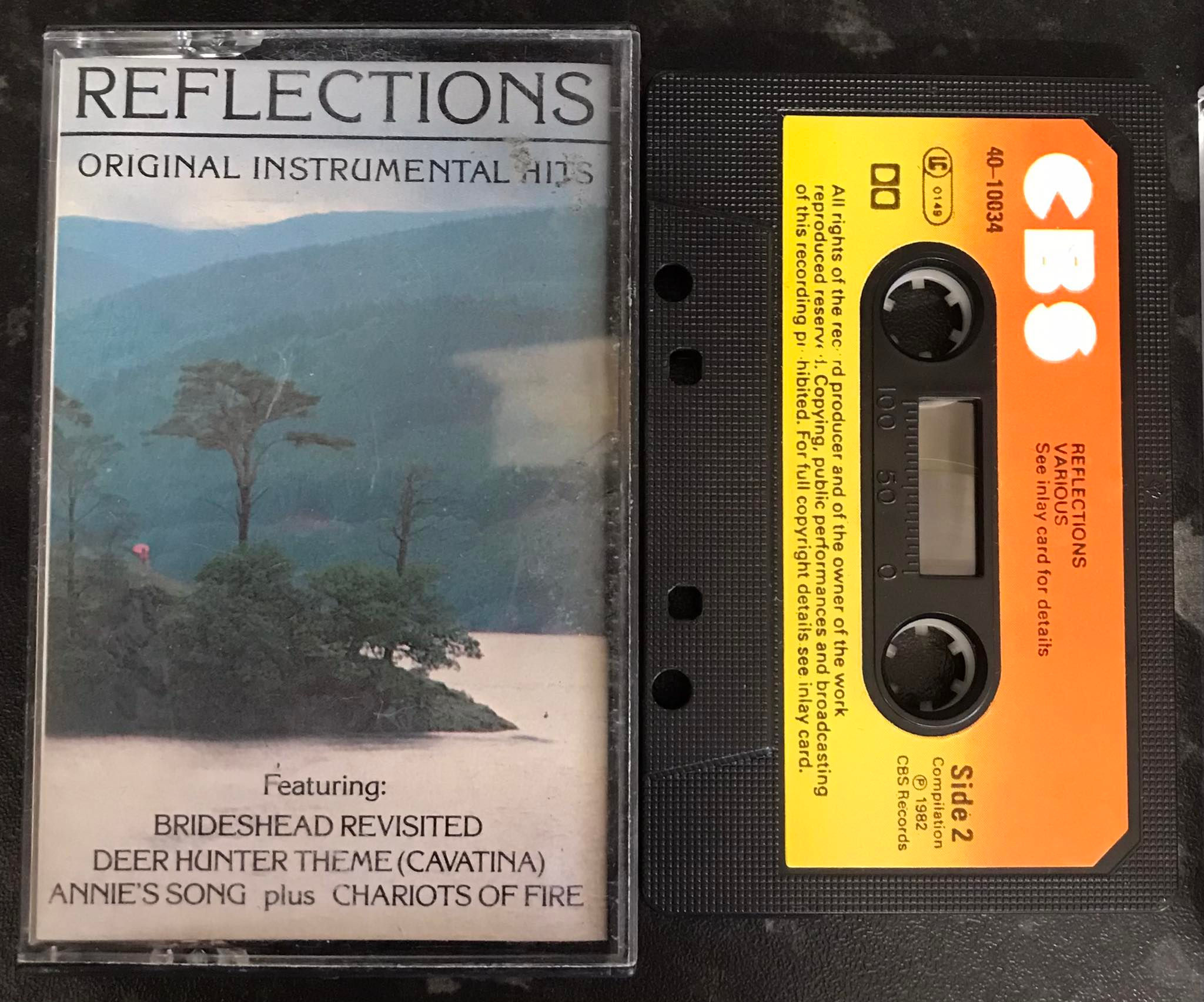 Reflections, Original Instrumental Hits, CBS, 40-10034, Vintage Cassette