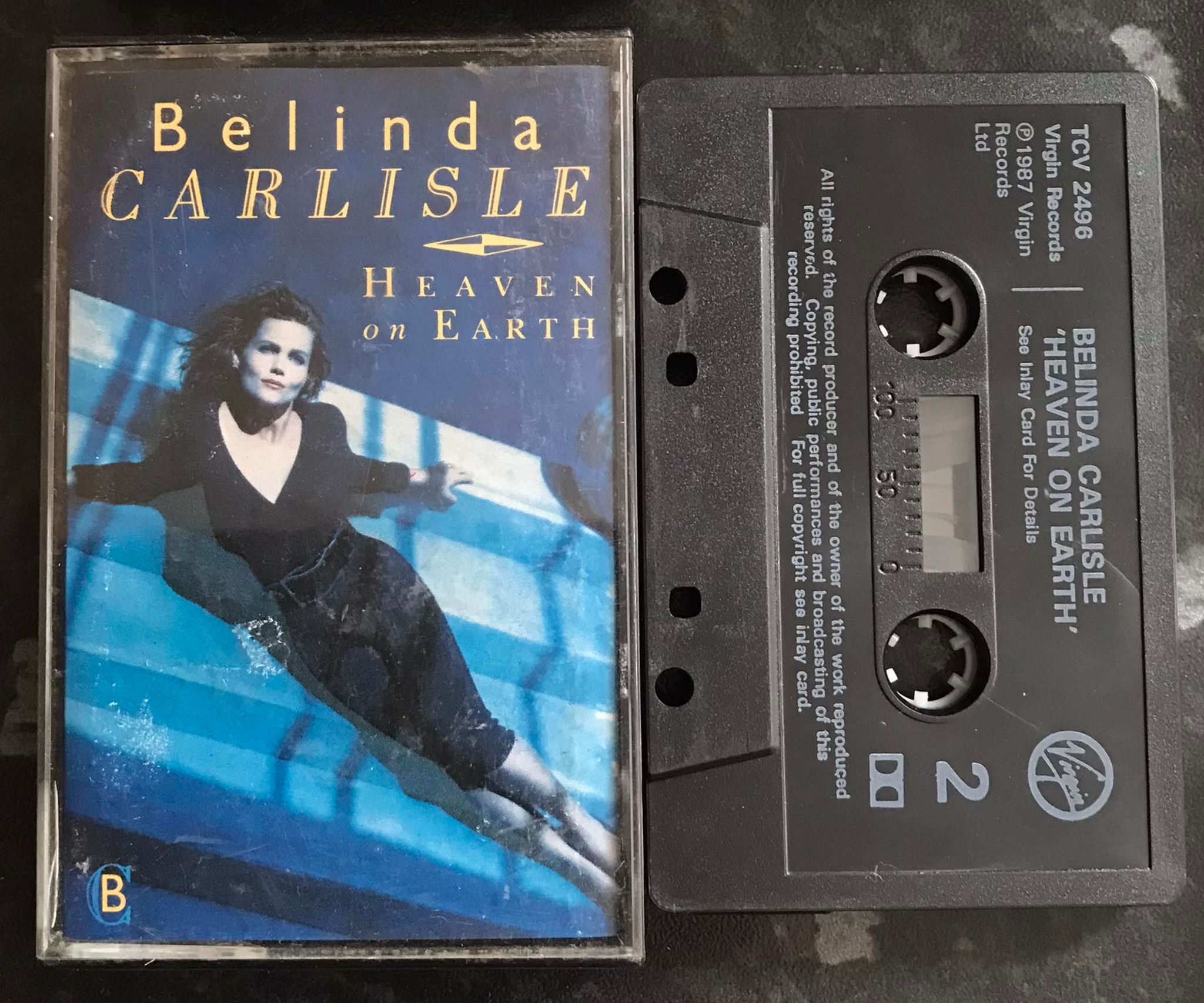 Belinda Carlilse, Heaven on Earth, Virgin, TCV 2496, Vintage Cassette