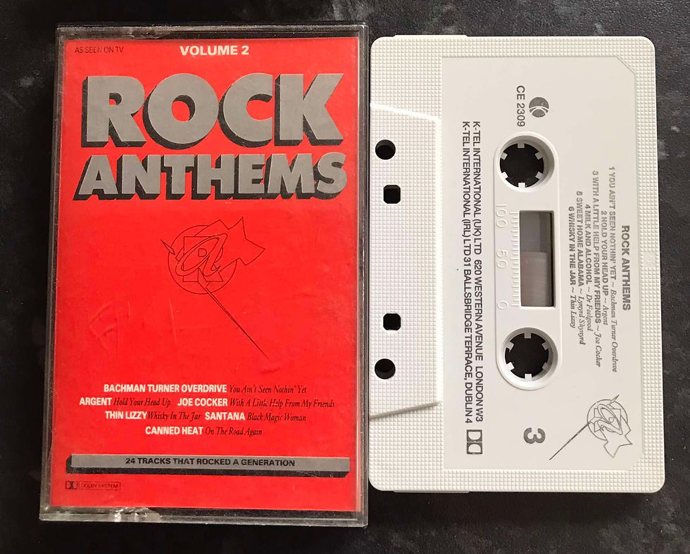 Rock Anthems, Volume 2, K-Tel, CE 2309, Vintage Cassette
