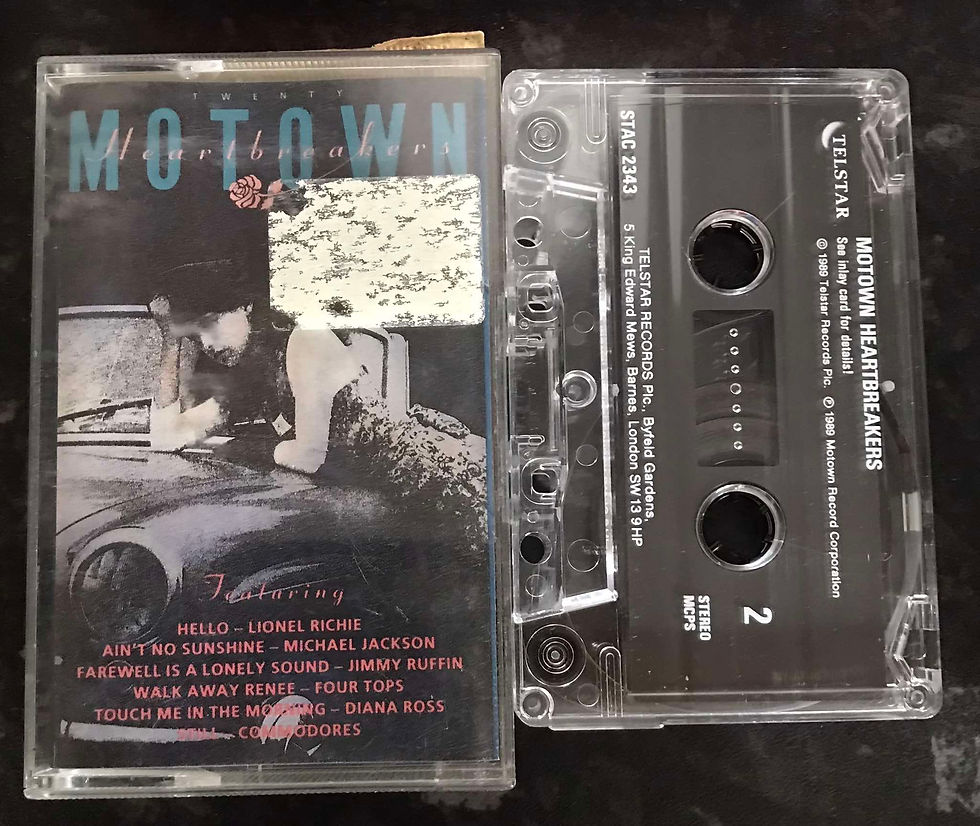 Twenty Motown Heartbreakers Album, Telstar, STAC 2343, Vintage Cassette