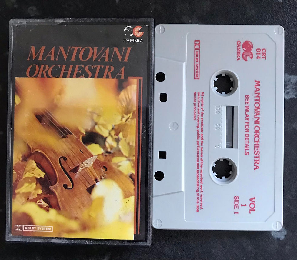 Mantovani Orchestra, Volume One, Cassette One, CRT 014, Cambra, Vintage Cassette