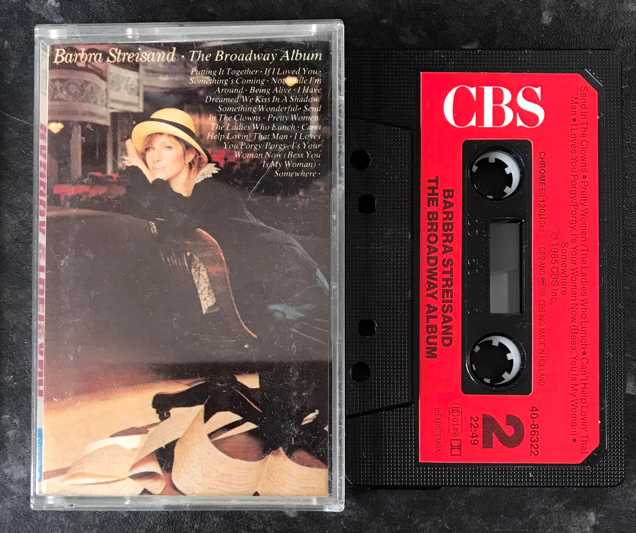 Barbra Streisand, The Broadway Album, CBS 40-86322, Vintage Cassette