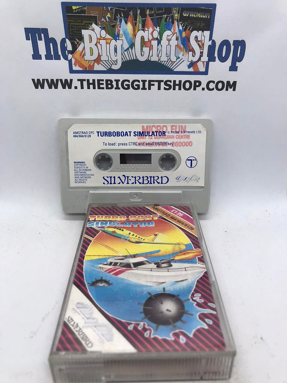 Turbo Boat Simulator - CPC 464 / 664, Released by Silverbird Software Ltd