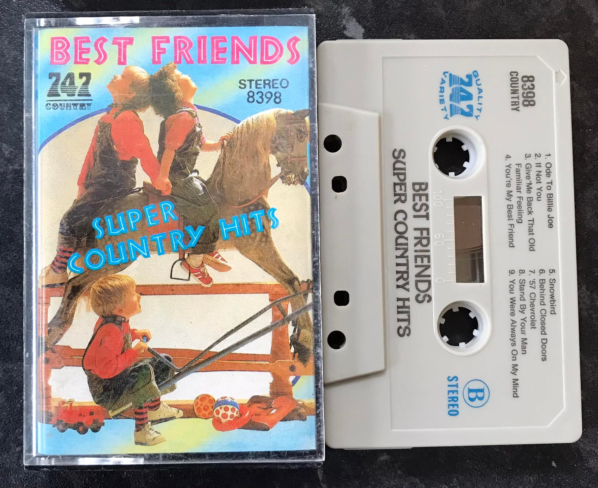 Best Friends, Super Country Hits, Bootleg 747 Label, 8398, Vintage Cassette