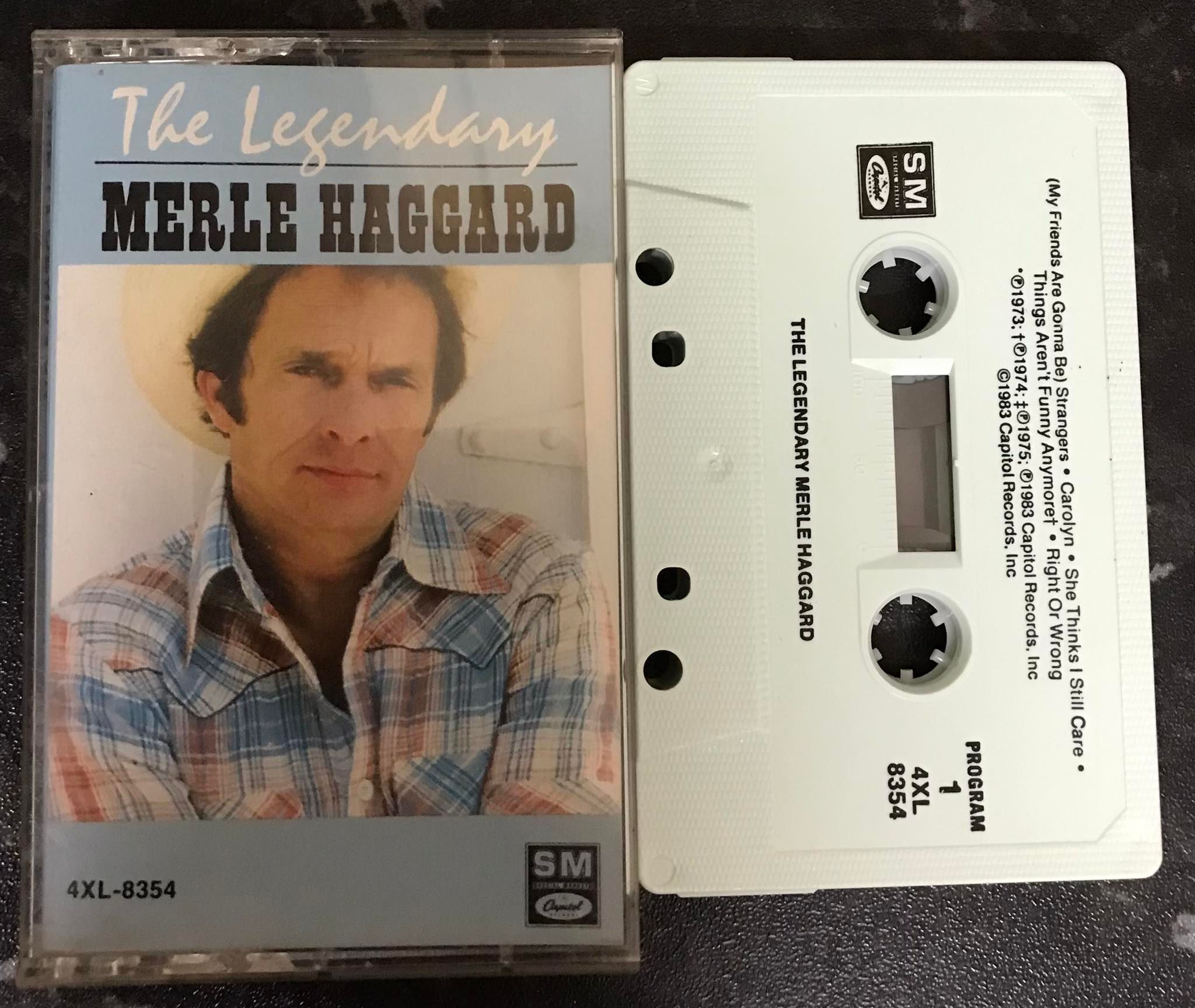 The Legendary Merle Haggard Album, Capitol Special Markets, 4XL-8354, vintage cassette