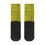 Miniatura: Crew Socks Calf Length Westwood Style Black Squiggles on Yellow Background