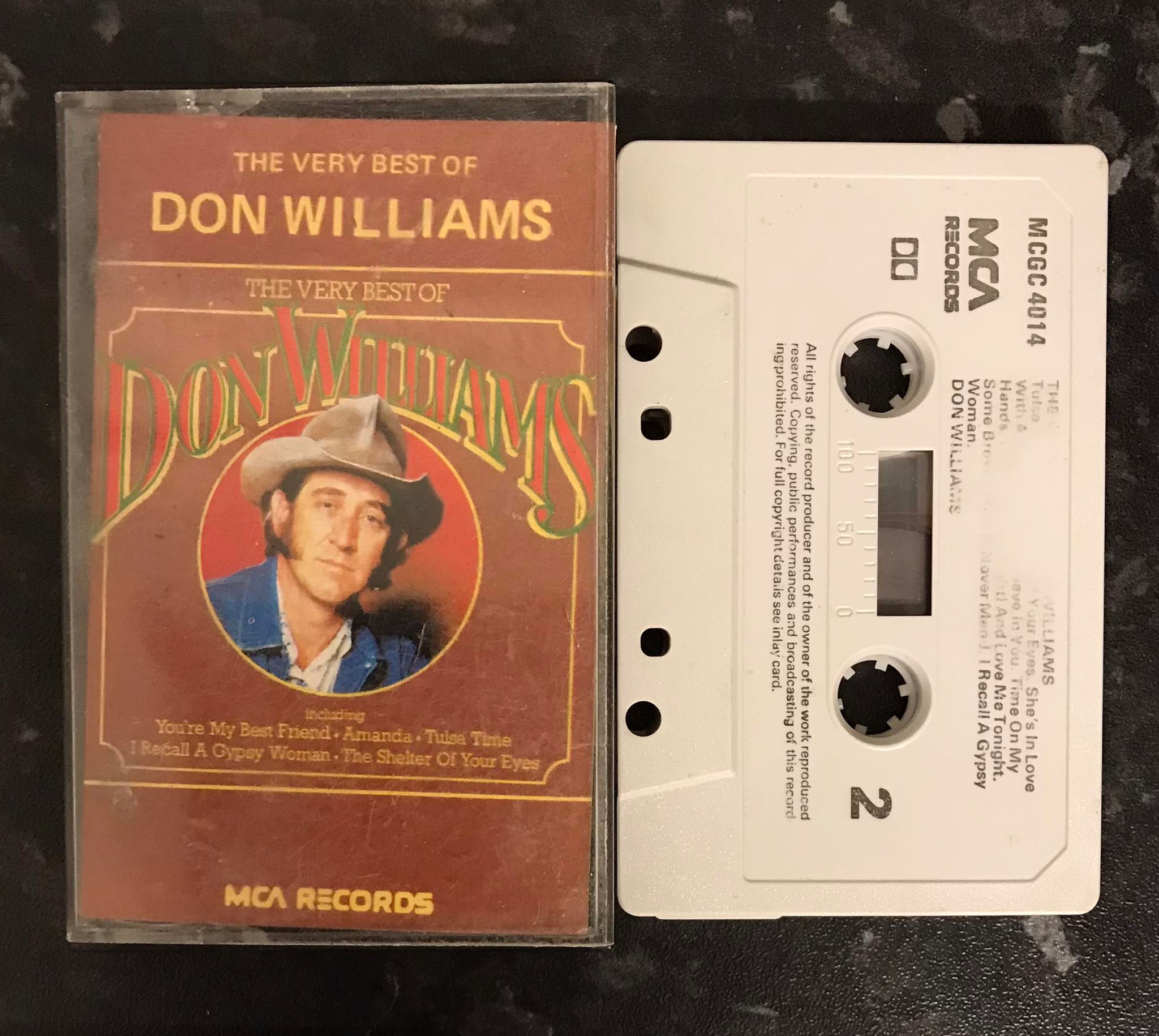 The Very Best of Don Williams Album, MCA Records, MCGC 4014, Vintage Cassette