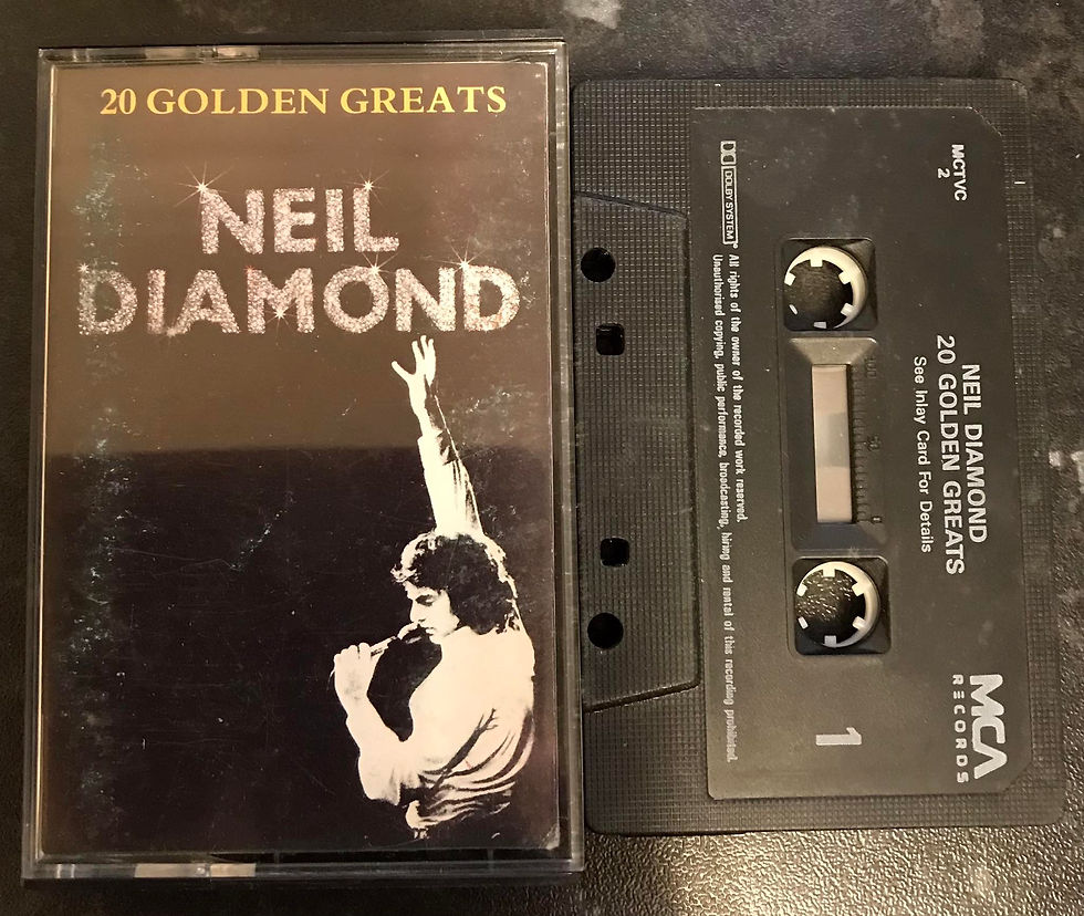 Neil Diamond 20 Golden Greats Album, MCA Records, MCTVC 2, Vintage Cassette