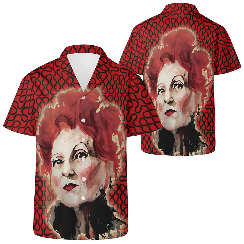 Vivienne Westwood Abstract Pop Art, Squiggles, All Over Print, Casual Hawaiian Shirt