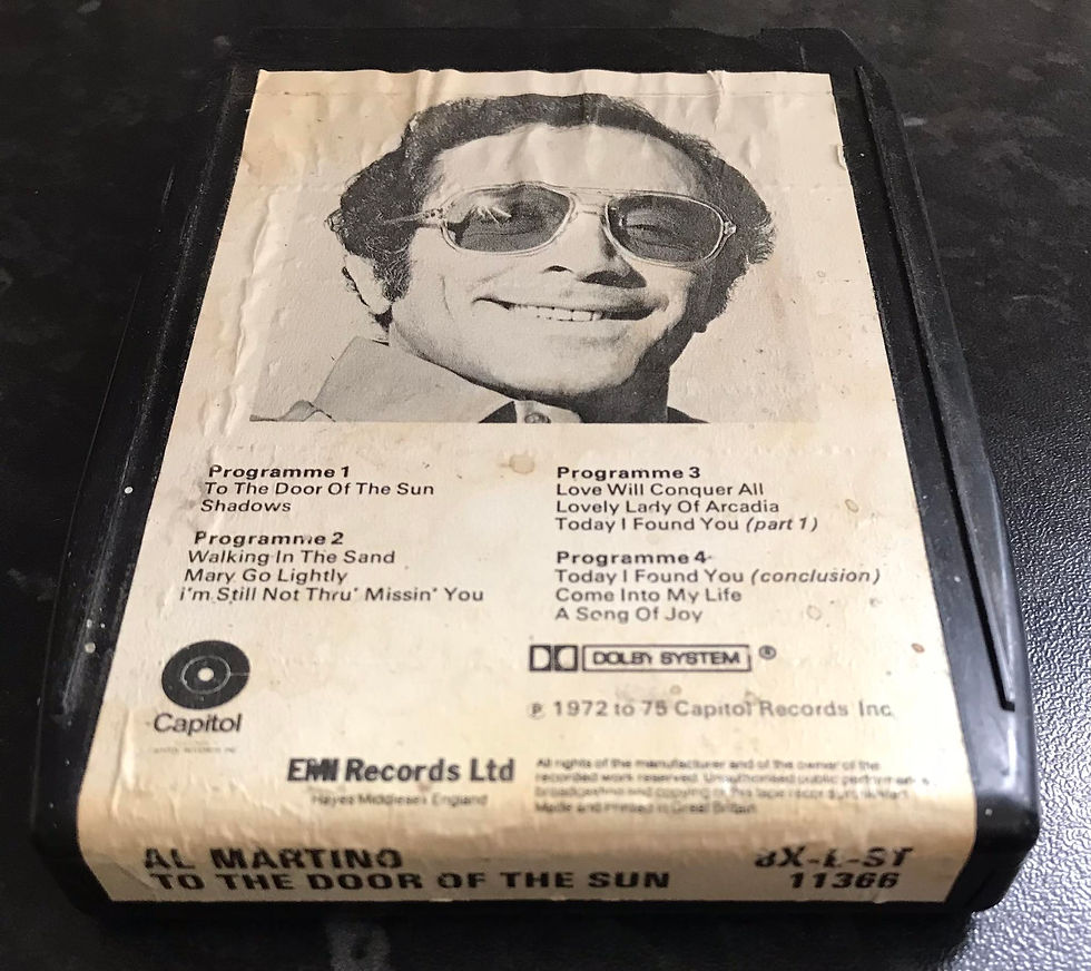 8 Track Stereo, Al Martino, To The Door Of The Sun, Capitol, 8xt-11366, Vintage 8 Track
