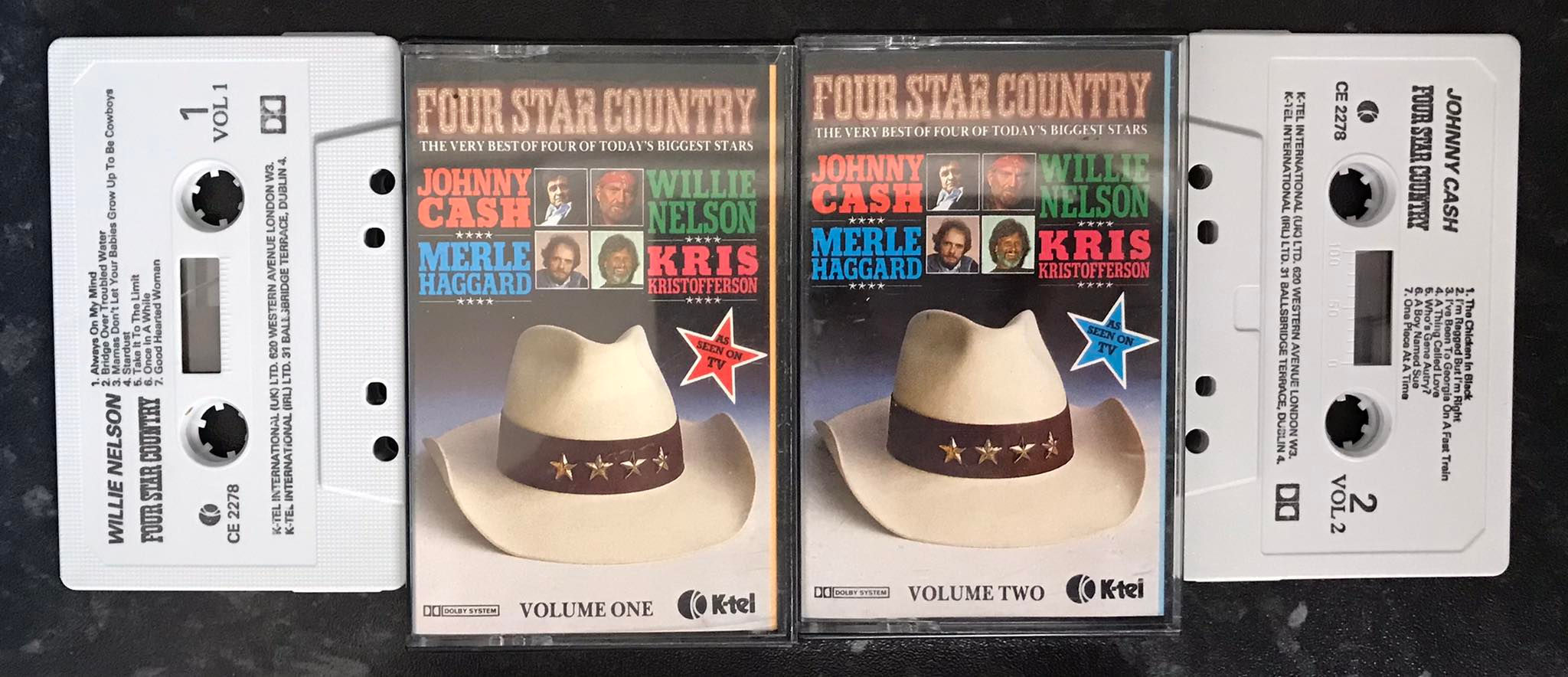 Four Star Country double album, K-Tel, CE 2278, Vintage Cassette