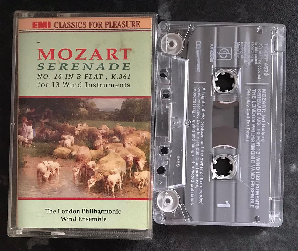 Mozart Serenade no 10, B Flat, K.361 for 13 wind instruments, tc-cfp 4579, Classics For Pleasure, Vintage Cassette
