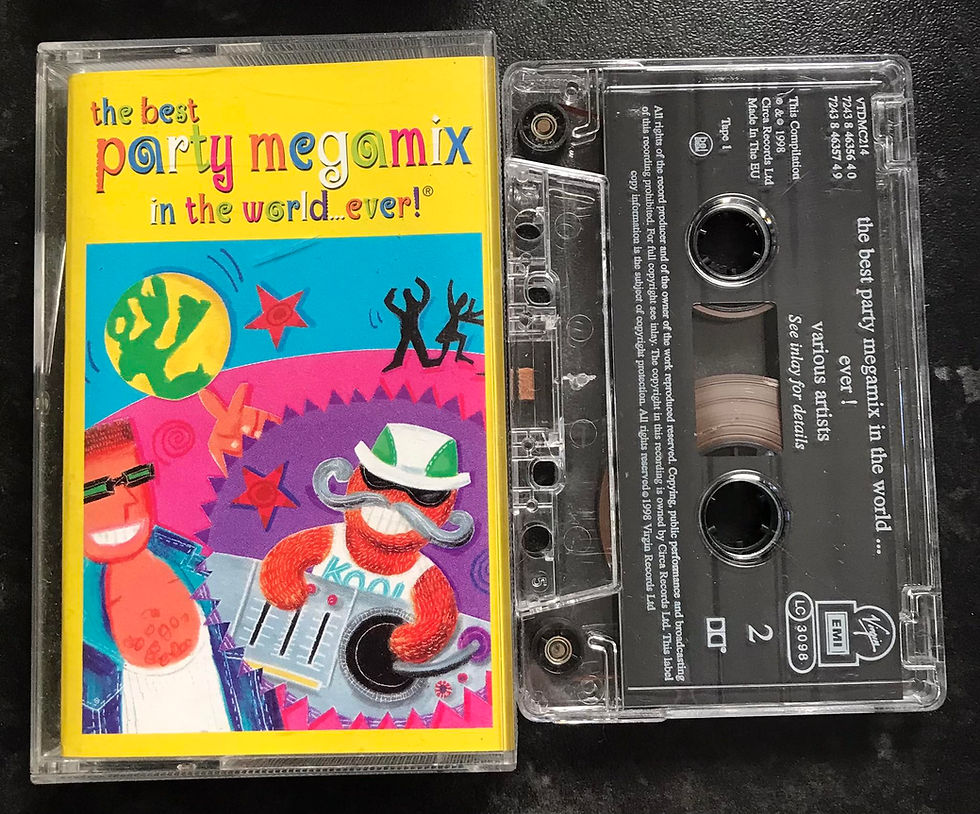 The Best Party Megamix In The World Ever Album, VIRGIN, VTDMC214, Vintage Cassette