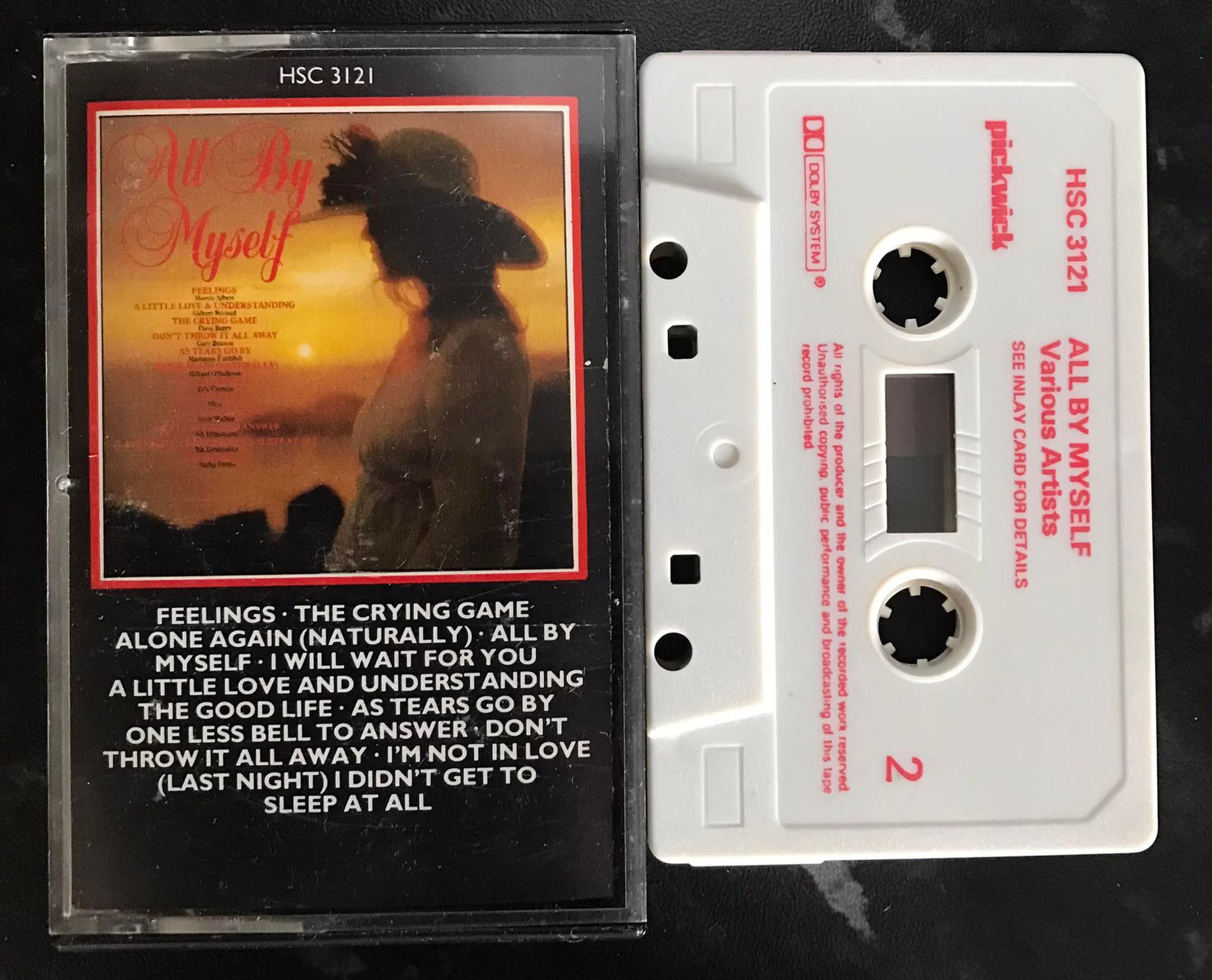 All By Myself Album, Pickwick Label, HSC 3121, Vintage Cassette