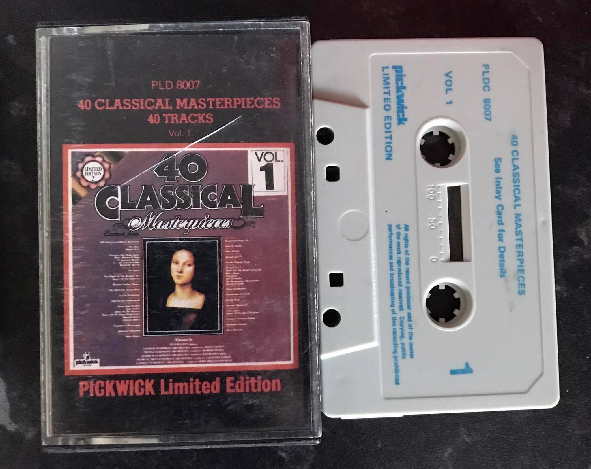 40 Classical Masterpieces, Volume 1, Pickwick, PLDC 8007, Vintage Cassette