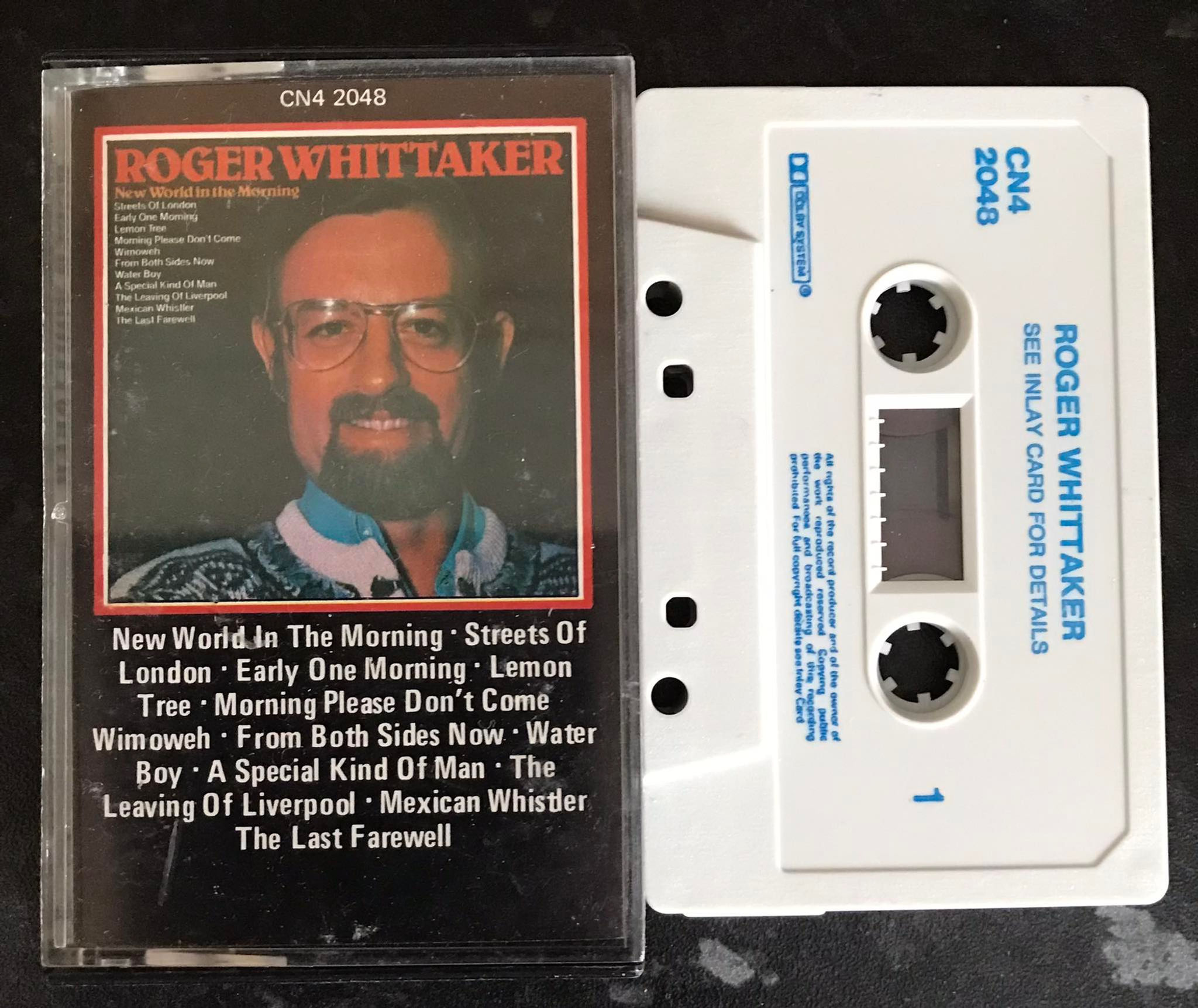 Roger Whittaker, New World in The Morning Album, Pickwick Records, CN4 2048, Vintage Cassette