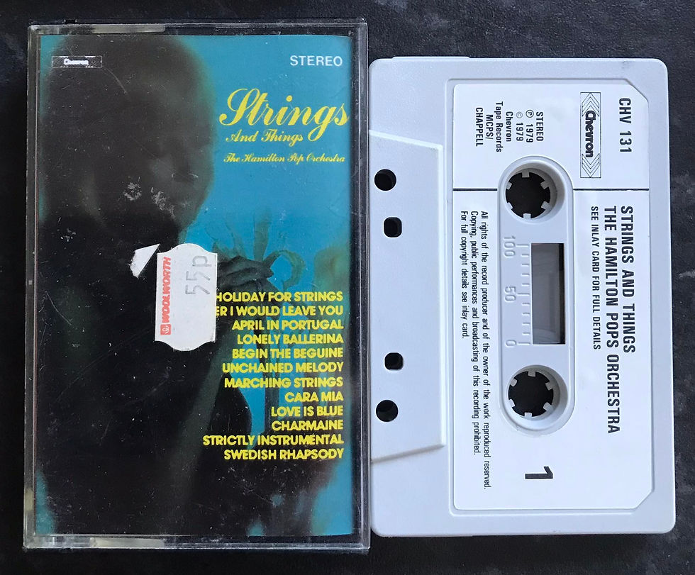 Strings and Things Album, The Hamilton Pops Orchestra, chv 131, Chevron, Vintage Cassette