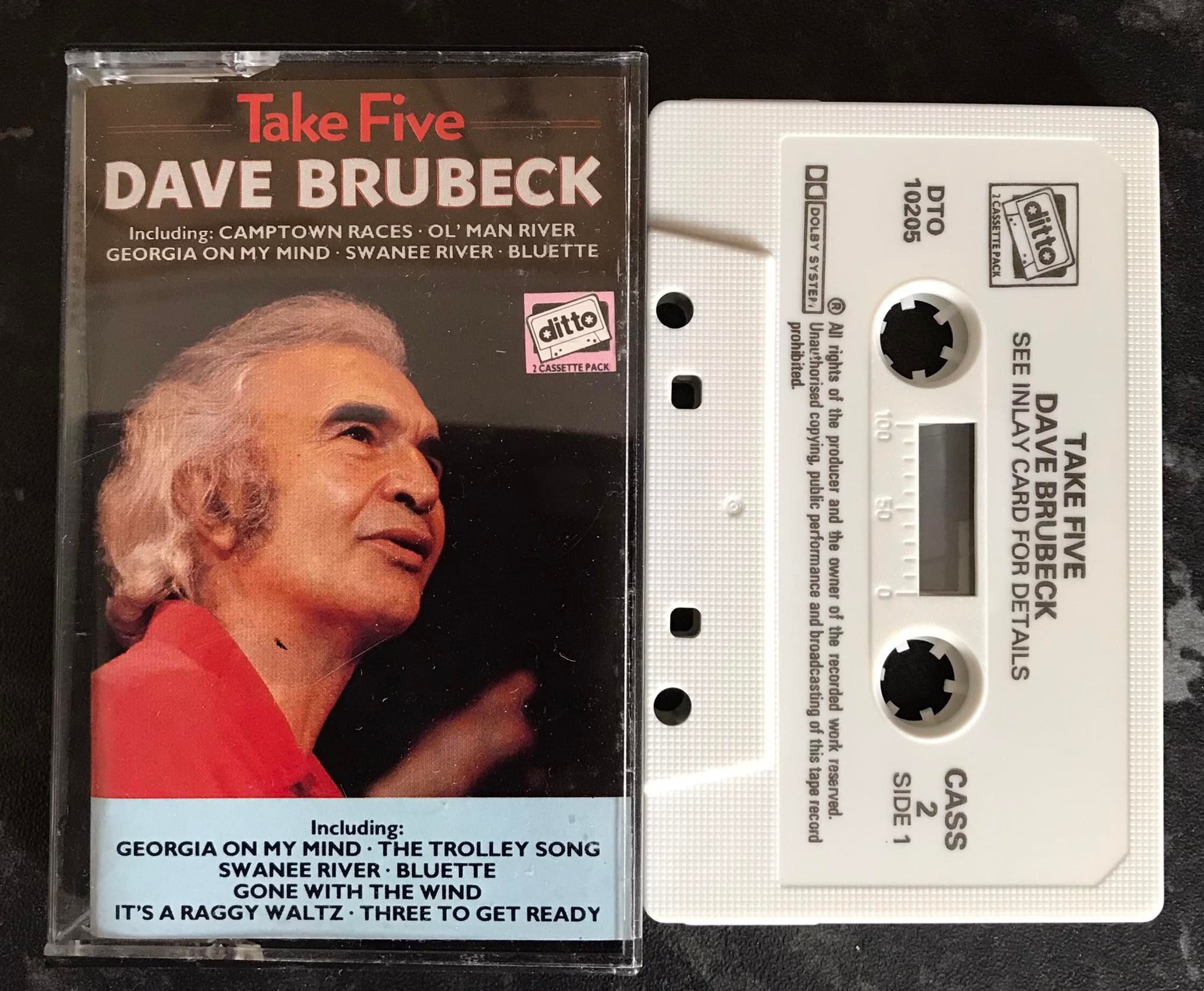 Take Five Album, Cassette 2, Dave Brubeck, DTO 10205, Vintage Cassette
