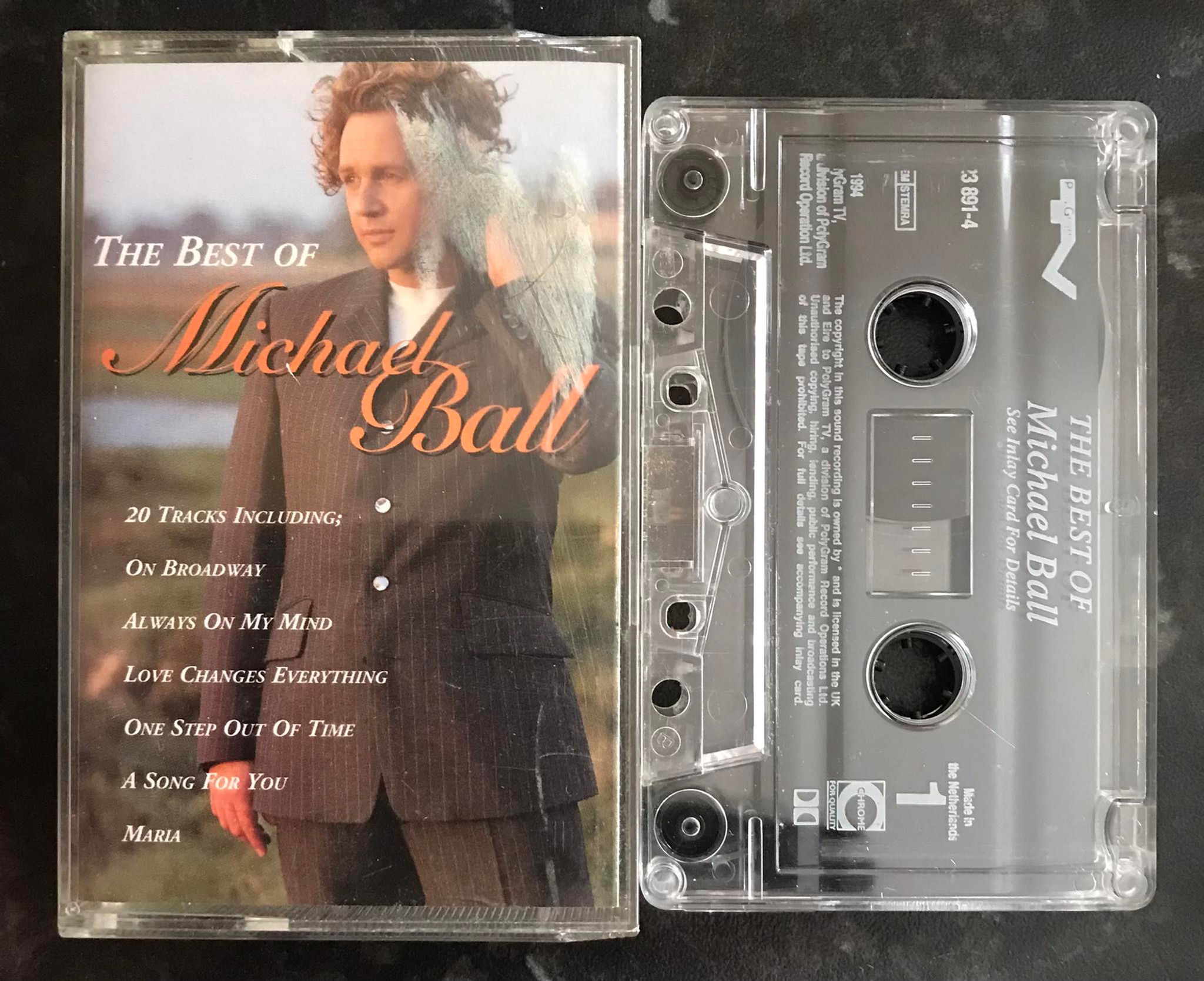The Best of Michael Ball Album, Polygram TV, 523 891-4, Vintage Cassette