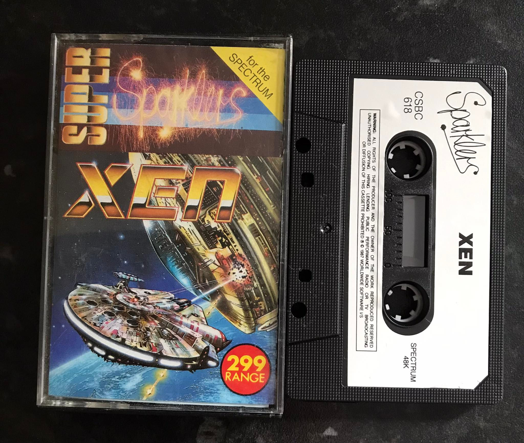 XEN by Sparklers Software, ZX Spectrum Game, Working