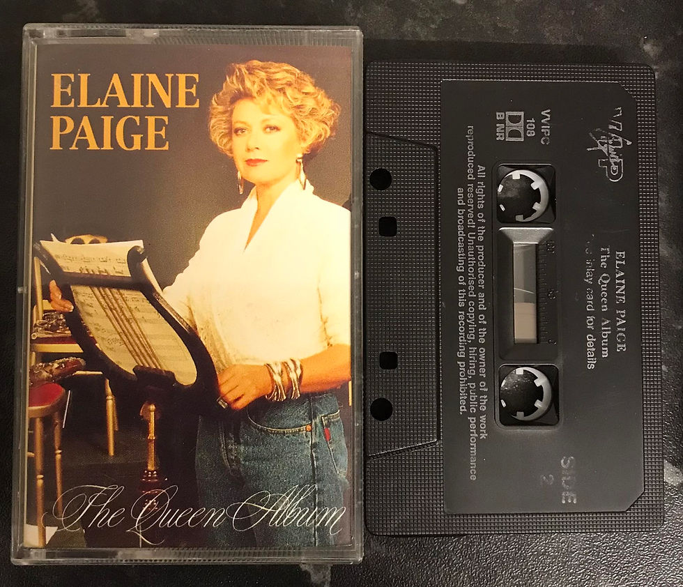 Elaine Paige, The Queen Album, vvipc 108, Virgin, Vintage Cassette