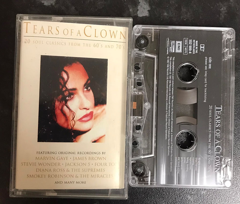 Tears of a Clown Album, 20 Soul Classics from the 60's & 70's, 552 909-4, EMI, Spectrum Music, Vintage Cassette