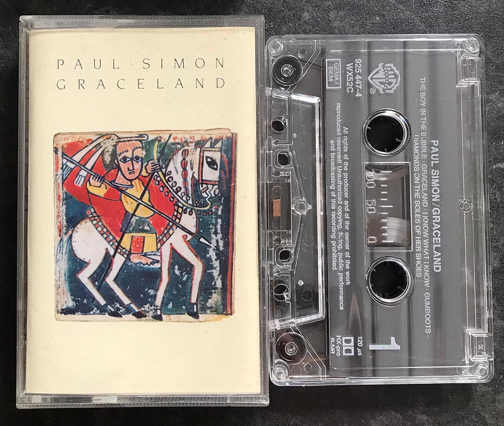 Paul Simon, Graceland Album, Warner Bros. Records, WX 52 C, 0 7599-25447-4, 925 447-4, Vintage Cassette