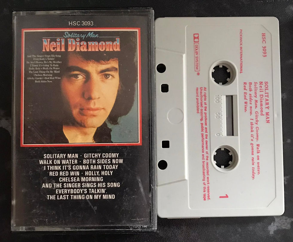 Neil Diamond, Solitary Man Album , Pickwick Records, HSC 3093, Vintage Cassette