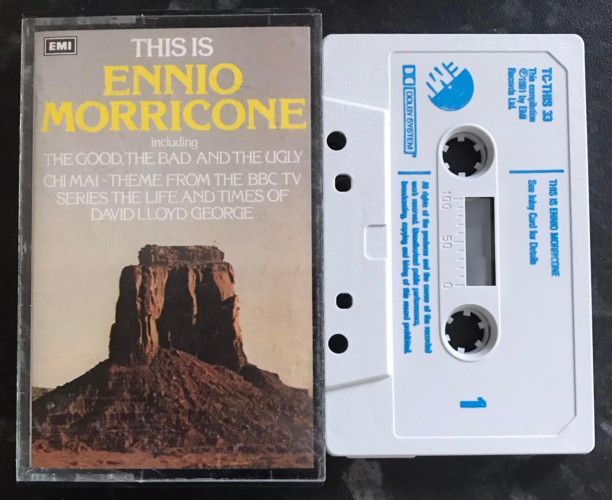 This Is Ennio Morricone Album, EMI, TC-THIS 33, Vintage Cassette