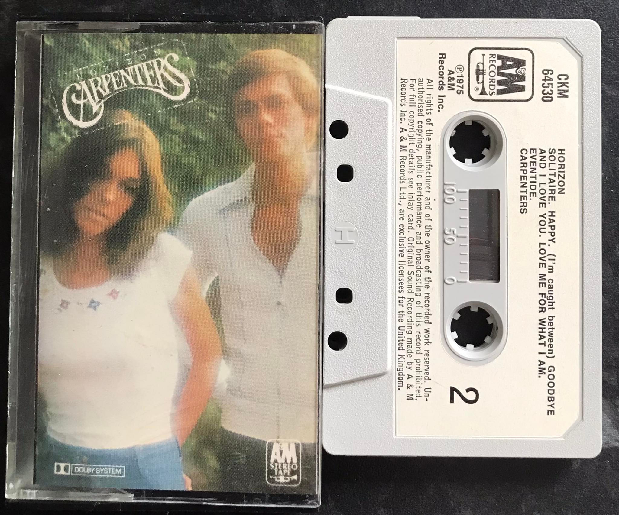 Carpenters, Horizon Album, A&M RECORDS, CKM 64530, Vintage Cassette