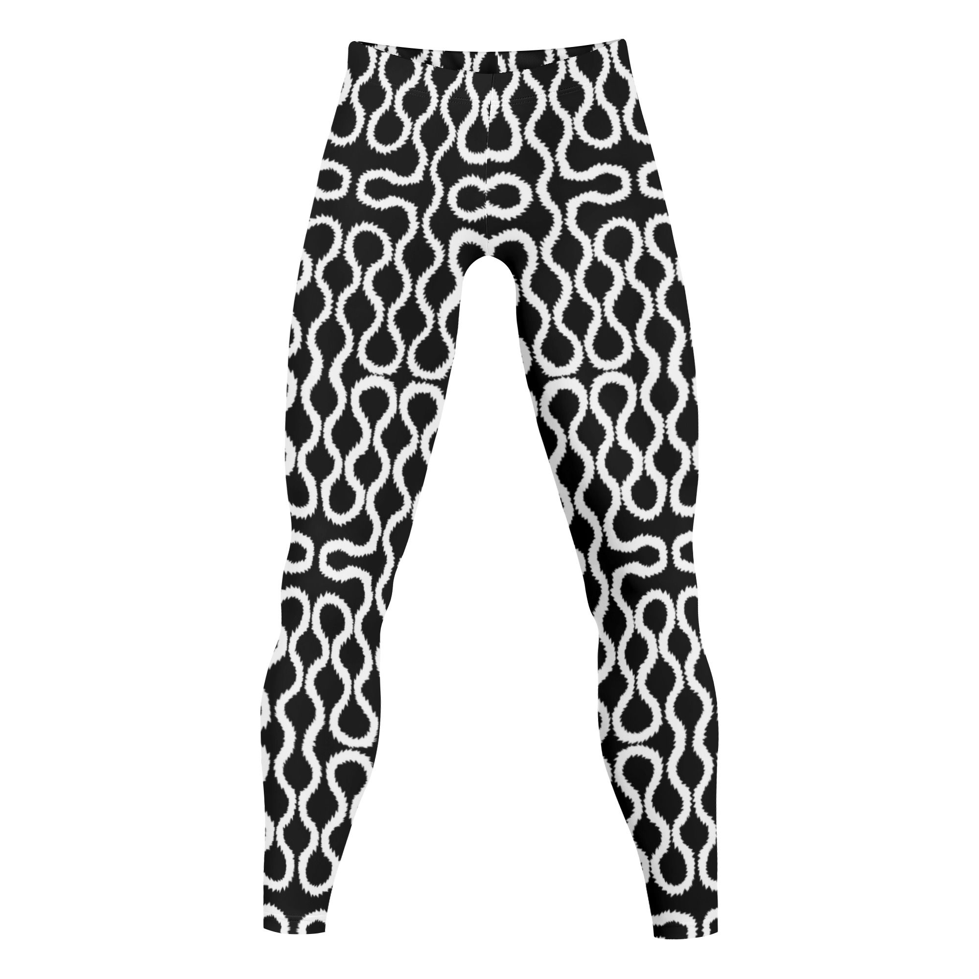 Unisex Leggings, Westwood Squiggles pattern design style