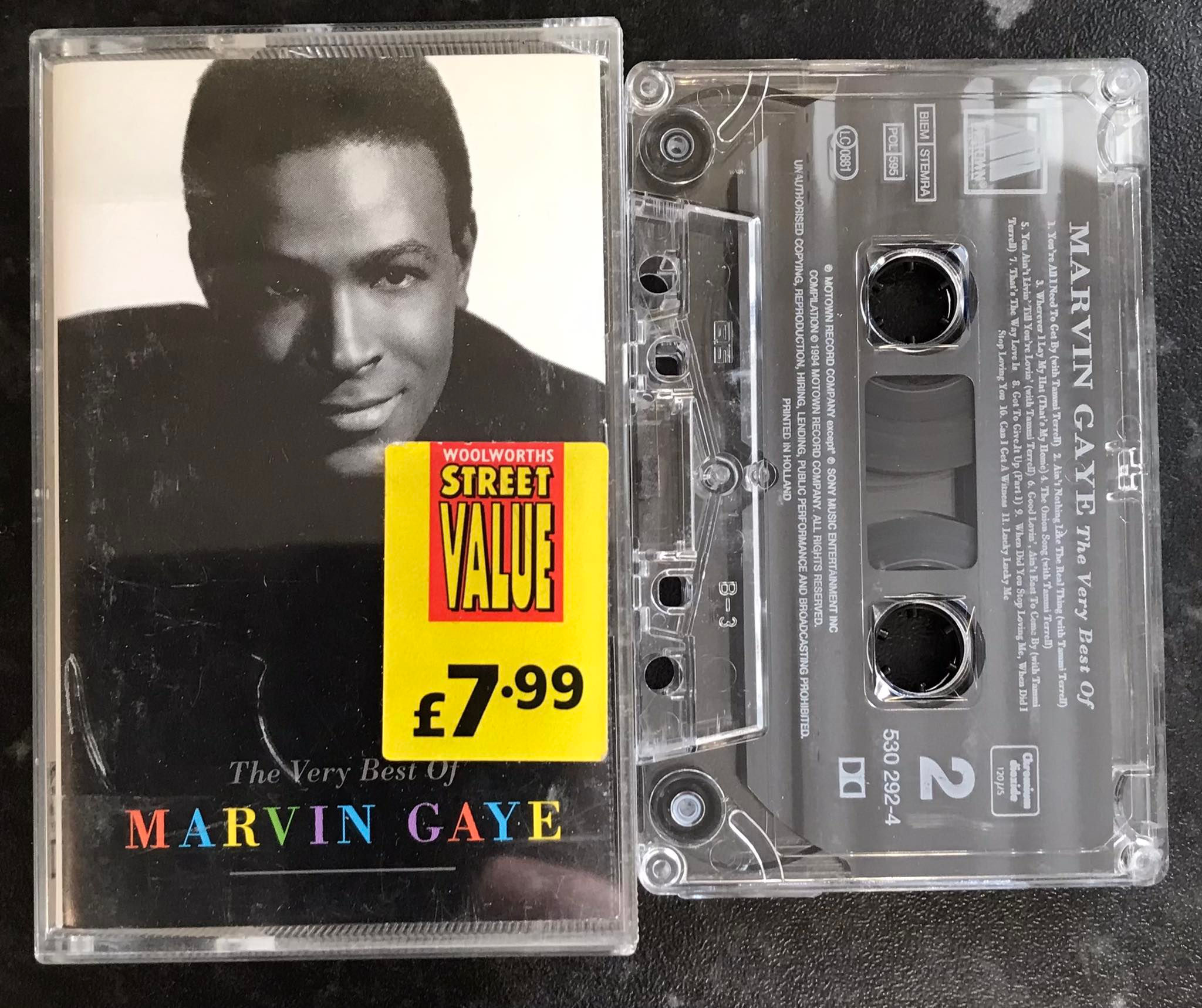 The Very best of Marvin Gaye Album, Motown, 530 292-4, Vintage Cassette