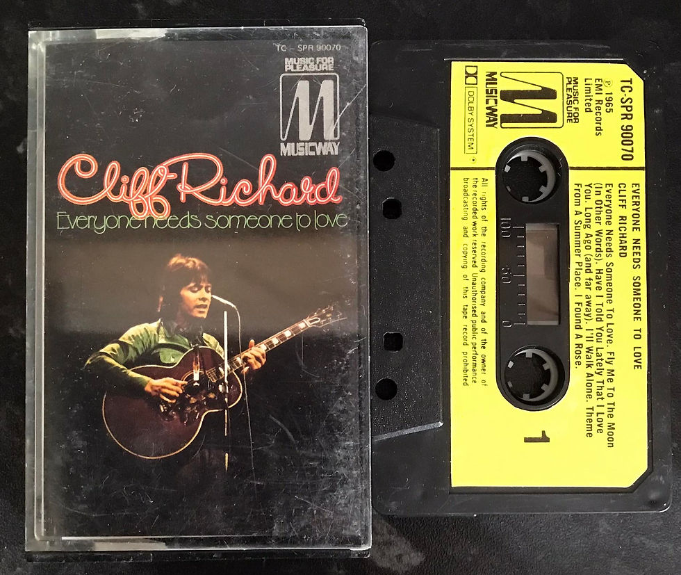 Cliff Richard, Everyone Needs Someone To Love, TC-SPR 90070, Musicway label, Vintage Cassette