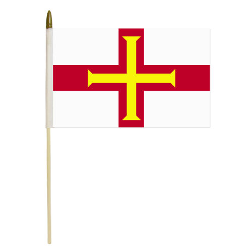 official guernsey flag, guernsey hand flag