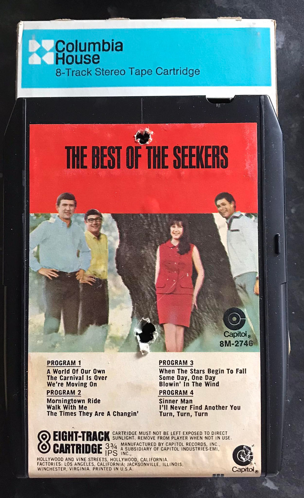 8 Track Stereo, The Best Of The Seekers, 8M-2746, Colombia Records, RARE Vintage 8 Track