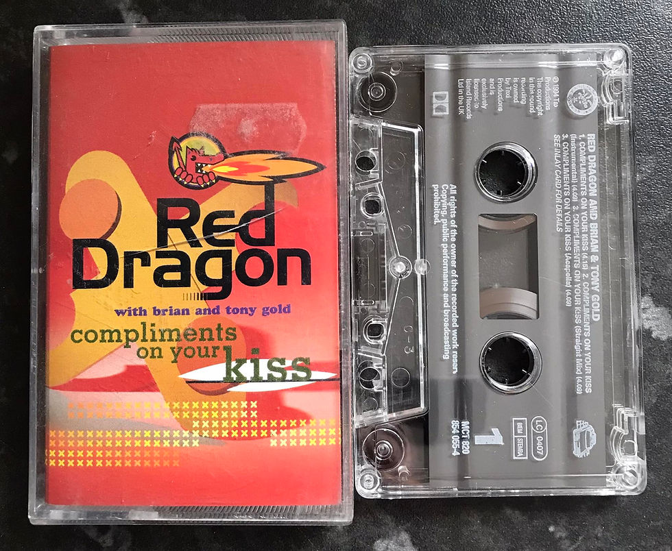Red Dragon, Brian & Tony Gold, Compliments On Your Kiss, Mango Label, MCT 820, Vintage Cassette