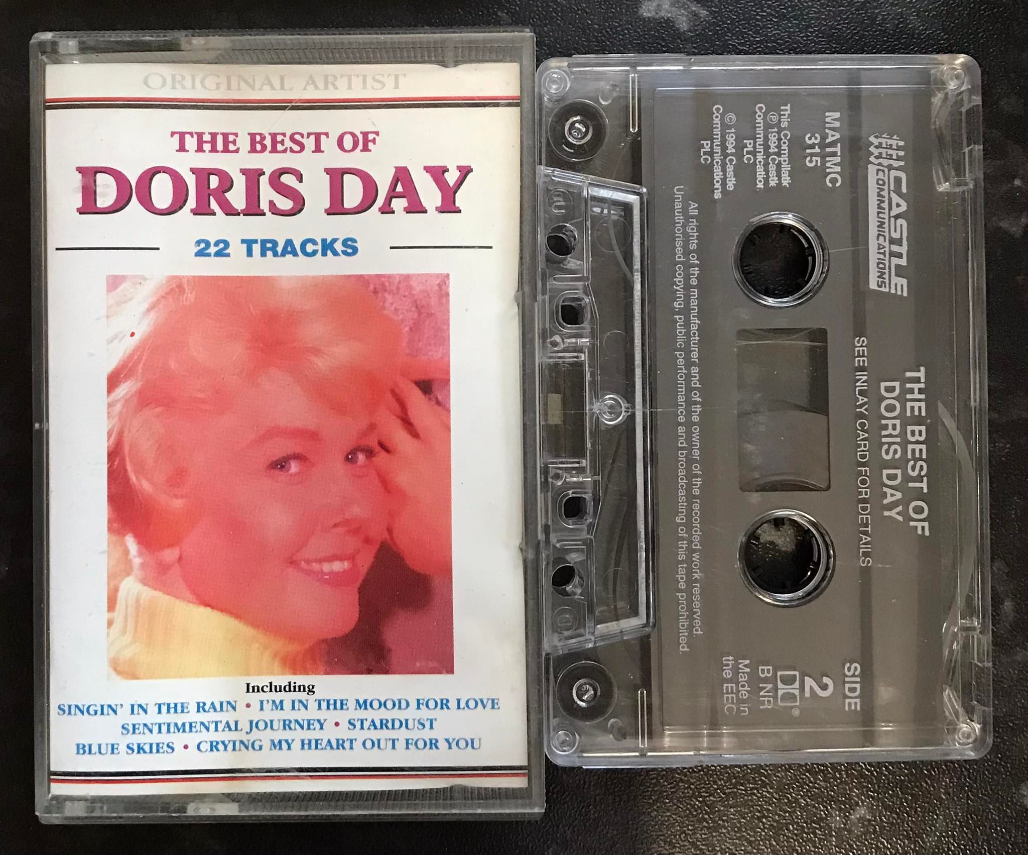 The Best of Doris Day 22 Tracks, Castle Communications, MATMC 315, Vintage Cassette