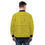 Miniatura: Unisex Bomber Jacket Westwood style Brown Squiggles on Yellow Background