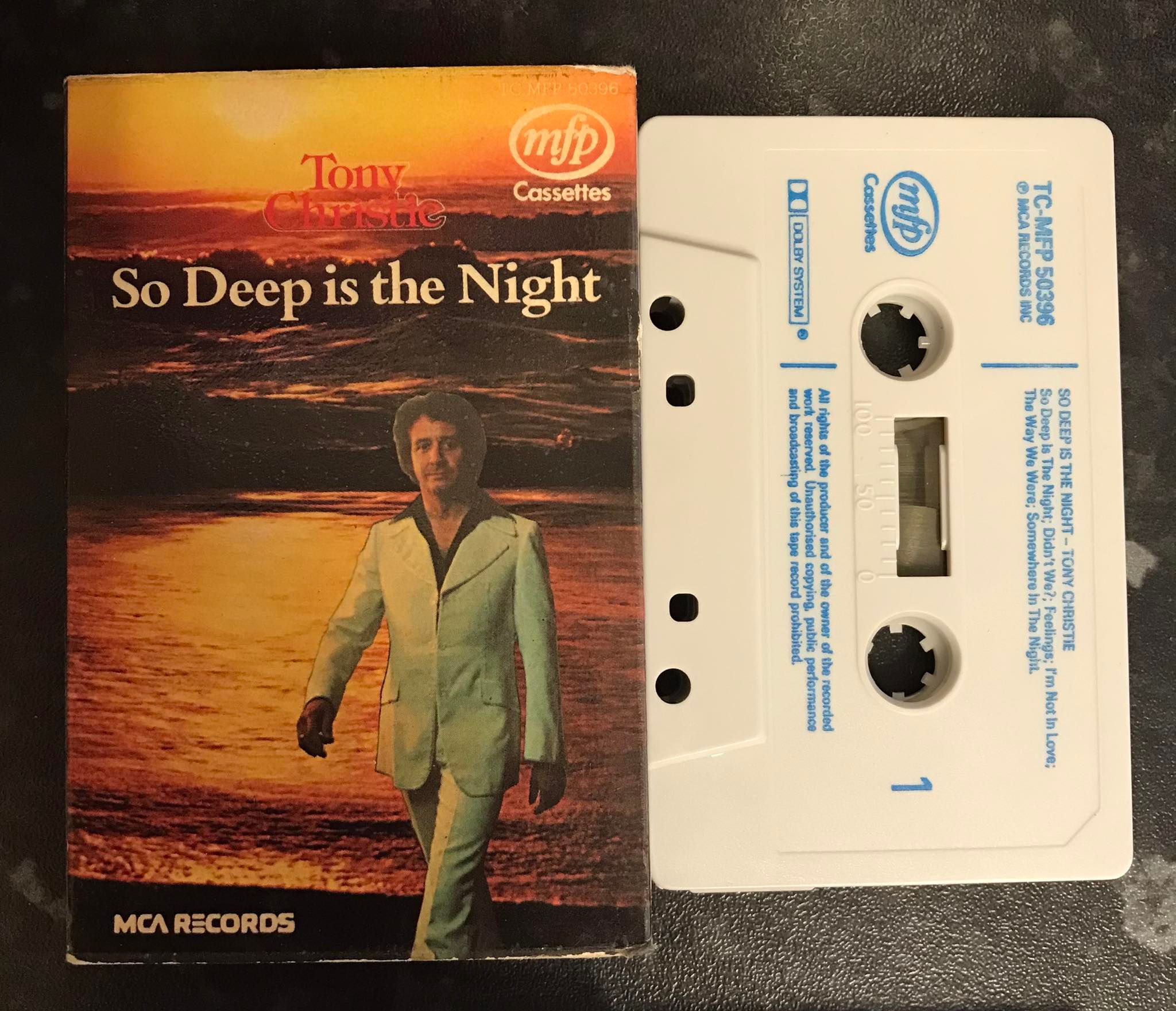 Tony Christie, So Deep Is The Night Album, TC-MFP 50396, Vintage Cassette