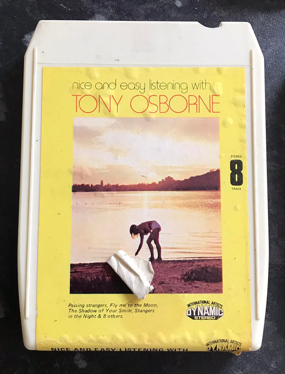 8 Track Stereo, Nice and Easy Listening with Tony Osborne Cartridge, Dynamic, 88-510, Vintage 8 Track
