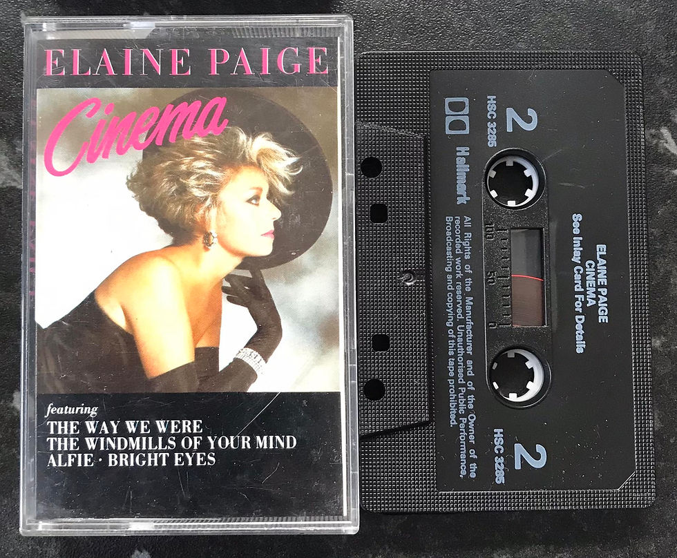 Elaine Paige, Cinema Album, Hallmark Records, HSC 3285, K-Tel ,CE 2282, Vintage Cassette