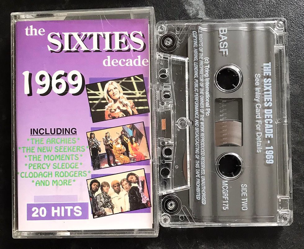 The Sixties Decade 1969 Album, Tring Int, MCGRF175, Vintage Cassette