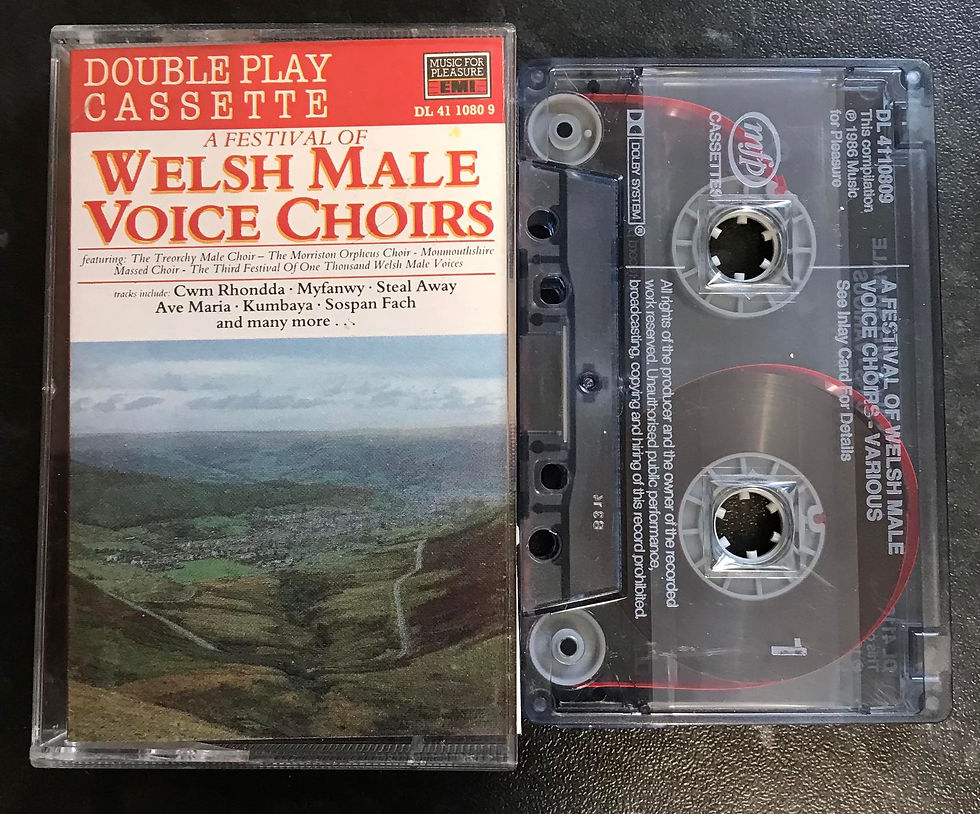 A Festival Of Welsh Male Voice Choirs, Music For Pleasure, DL 41 1080 9, Vintage Cassette
