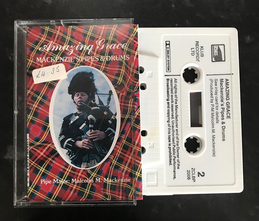 MacKenzie's Pipes and Drums, Amazing Grace (RARE), ZCLBP2006, Vintage Cassette