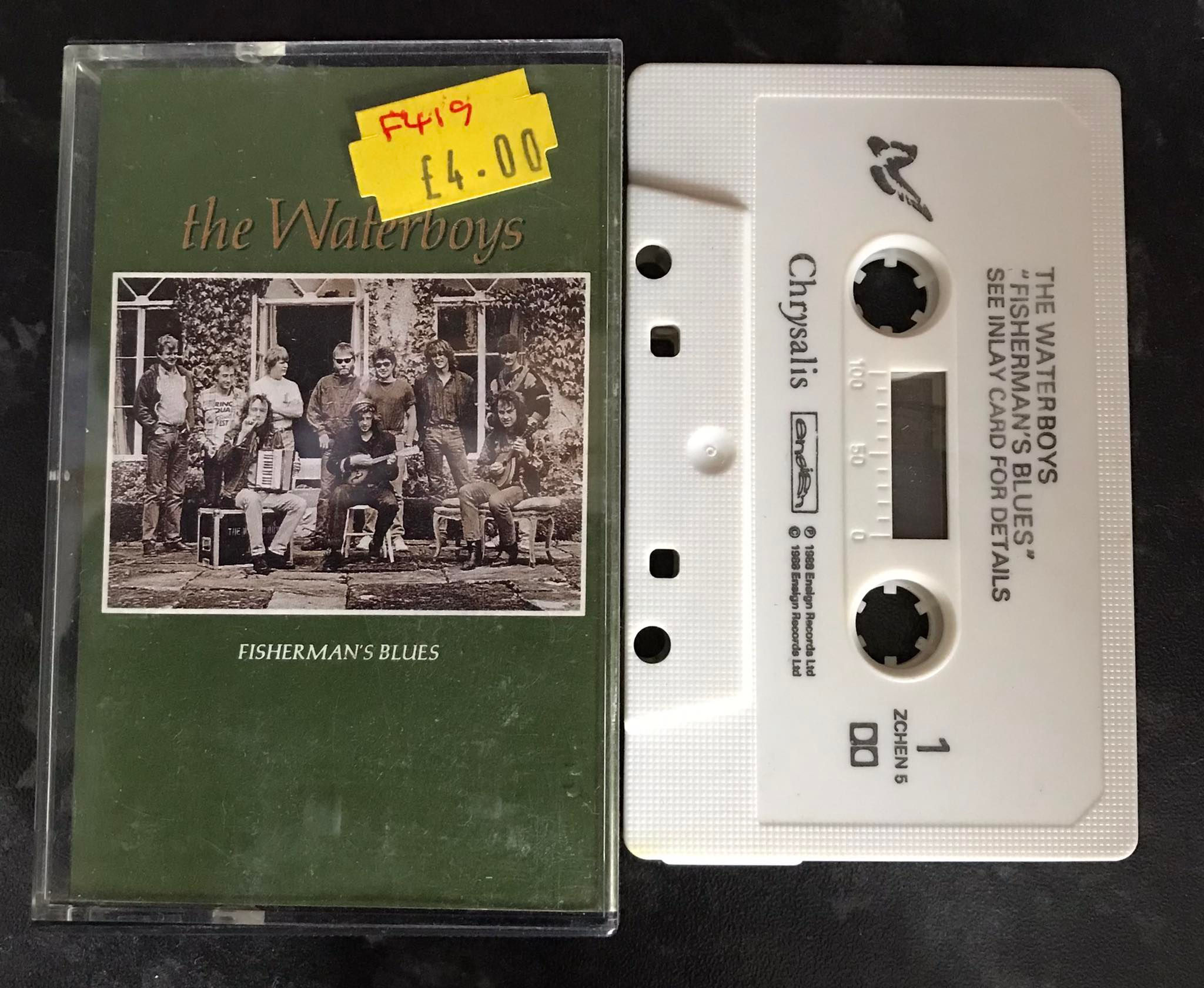 The Waterboys, Fisherman's Blues Album, Ensign, ZCHEN 5, Chrysalis, Vintage Cassette
