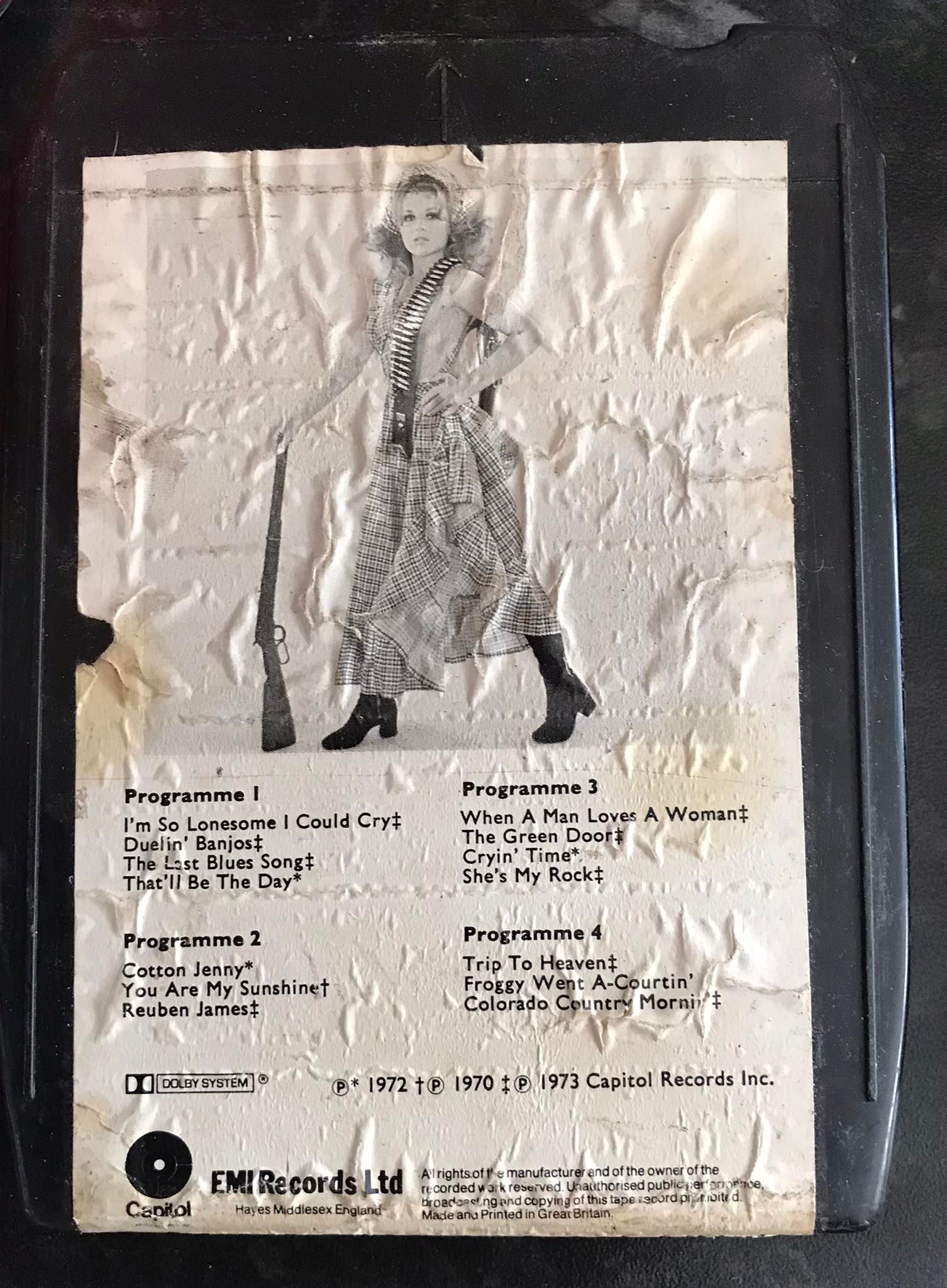 8 Track Stereo, Capitol's Country Festival vol 4 cartridge, 8X-EXE 101, Vintage 8 Track