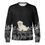 Miniaturbild: Maltese Dog Winter Christmas Pullover, Maltese Dog Sweatshirt Unisex