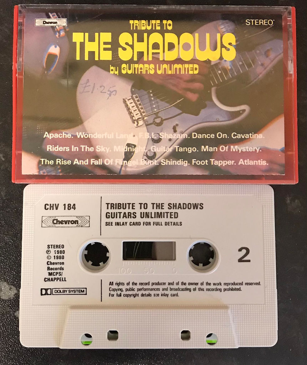 A Tribute To The Shadows by Guitars Unlimited, Chevron, CHV 184, Vintage Cassette